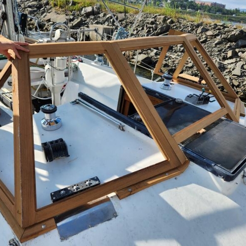 Cockpit en Iroko