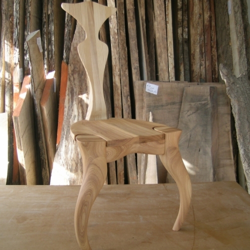 Chaise en frêne massif finit a l'huile