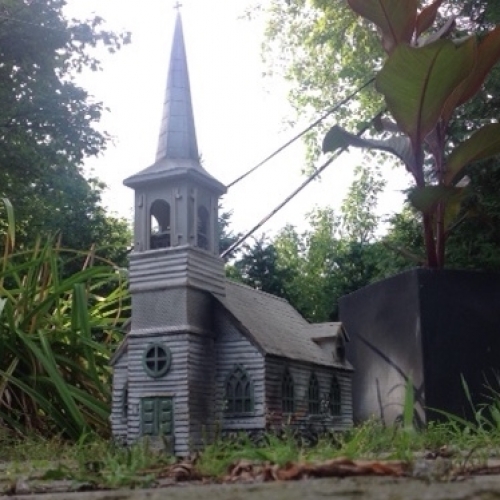 église en bois, maquette